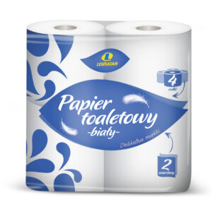 Papier toaletowy biały 4 rolki Lewiatan
