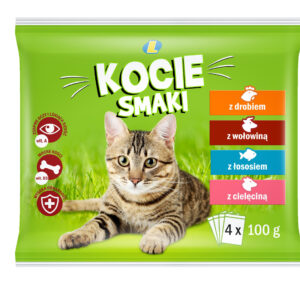 Karma dla kotów Kocie Smaki 4x100 g Lewiatan