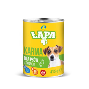 Karma dla psów Łapa z drobiem 415 g Lewiatan