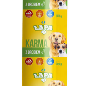 Karma dla psów Łapa z drobiem 900 g Lewiatan