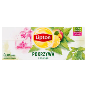 Lipton Herbatka ziołowa aromatyzowana pokrzywa z mango (20 torebek)