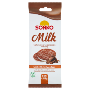 Sonko Wafle ryżowe w czekoladzie mlecznej 65 g (4 sztuki)