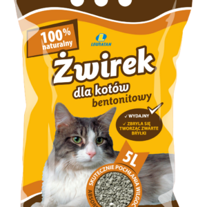 Żwirek dla kotów bentonitowy 5 l Lewiatan