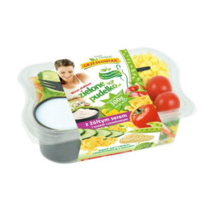 Grześkowiak Zielone pudełko z serem Gouda i sosem czosnkowym 300g