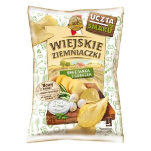 Wiejskie Ziemniaczki o smaku śmietanki z cebulką 130g