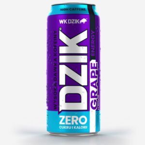 WK Dzik Napój energetyzujący grape zero cukru i kalorii 500ml
