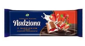 CZEKOLADA MLECZNA Z NADZIENIEM TRUSKAWKO-JOGURTOWYM 100 g MW LEWIATAN