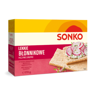 Sonko Pieczywo chrupkie Lekkie błonnikowe 170 g (32 sztuki)