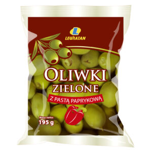 Helcom Oliwki zielone z pastą paprykową 195 g