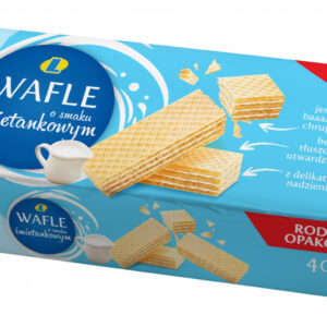 Wafle o smaku śmietankowym 400 g Lewiatan