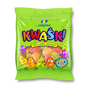Żelki kwaśki o smaku owocowym 80 g Lewiatan