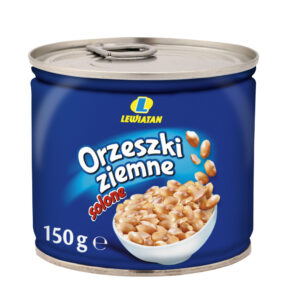 Orzeszki ziemne solone 150 g Puszka Lewiatan