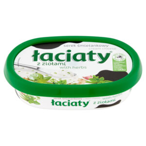 Łaciaty Serek śmietankowy z ziołami 135 g