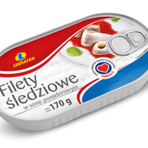 Filety śledziowe w sosie pomidorowym 170 g Lewiatan