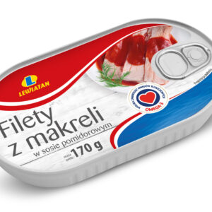 Filety z makreli w sosie pomidorowym 170 g Lewiatan