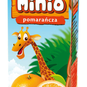 Napój Minio pomarańczowy ze słomką 200 ml Lewiatan