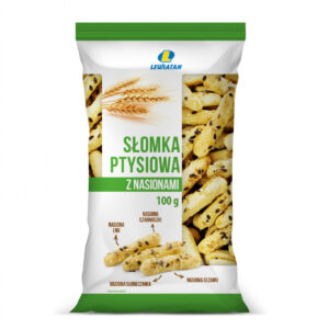 Słomka ptysiowa z nasionami 100 g Lewiatan