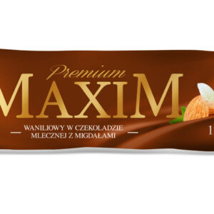 Lody Maxim z migdałami waniliowe w czekoladzie mlecznej 120 ml
