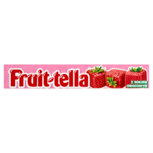 Fruittella Cukierki do żucia o smaku truskawkowym 41 g