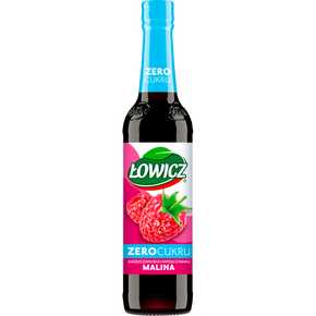 SYROP ŁOWICZ SUPLEMENT DIETY O SMAKU MALINA ZERO CUKRU 400 ml