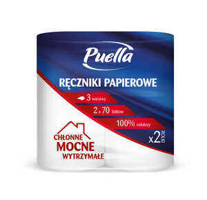 LEWIATAN RĘCZNIK PAPIEROWY PUELLA 3W 2szt